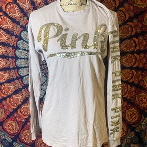 Oversized Vs PINK shirt EUC xs